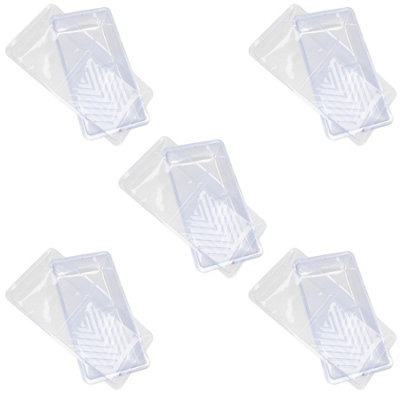 AB Tools Clear Disposable Roller Tray Liners Liner For 100mm / 4" Roller Trays 25 Pack