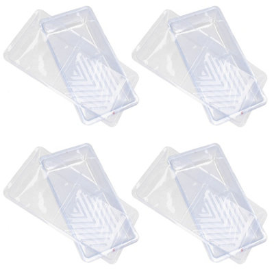 AB Tools Clear Disposable Roller Tray Liners Liner For 100mm Roller Trays 20 Pack