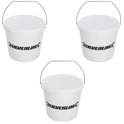 AB Tools 2.5 Litre Plastic Paint Kettles Painting Mixing Pots Without Lids Decorating 3Pk from B&Q