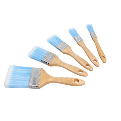 AB Tools 5Pc Synthetic Paint Painting Brush Set Decorating Brushes