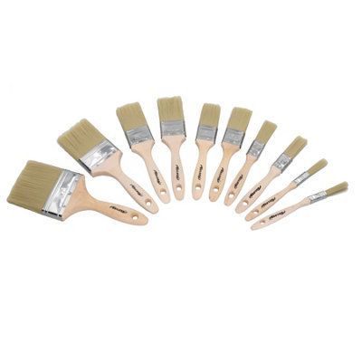AB Tools 10Pc Painting Paint Brush Set For Painting + Decorating Brushes