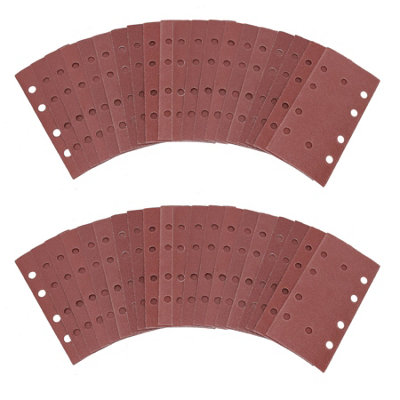 AB Tools Hook + Loop Mixed Grit Sanding Pads Sheets Sander Sandpaper 40Pc from B&Q