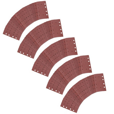 AB Tools Hook + Loop Mixed Grit Sanding Pads Sheets Sander Sandpaper  100Pc from B&Q