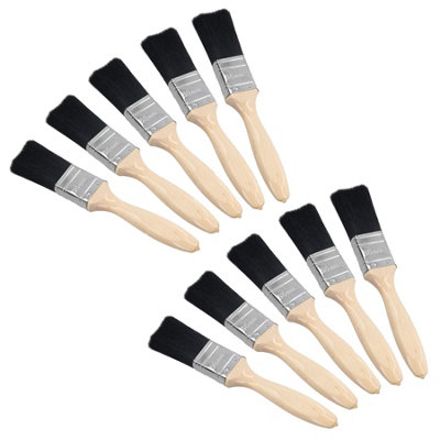 B&Q -  1.5" Professional Paint Brush Painters Painting Decorating Wooden Handle 10Pk