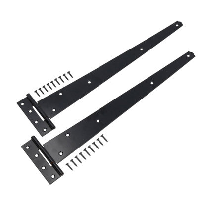 AB Tools 450mm Heavy Duty T Tee Hinges For Doors + Gates With Fixing Screws 2Pc from B&Q