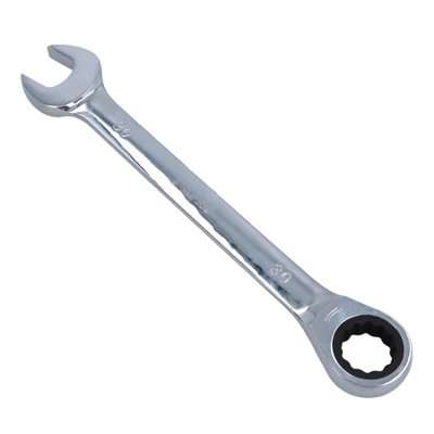 B&Q -  30mm Metric mm Combination Gear Ratchet Spanner Wrench 72 Teeth
