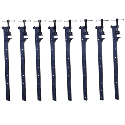 AB Tools 36In (900mm) Cast Iron T-Bar Sash Clamp Grip Work Holder Vice Slide Cramp 8Pc from B&Q