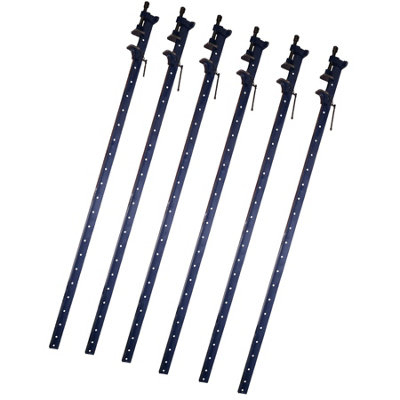AB Tools 72" (1800mm) Cast Iron T-Bar Sash Clamp Grip Work Holder Vice Slide Cramp 6Pc from B&Q