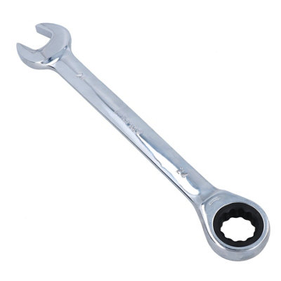 AB Tools 24mm Metric mm Combination Gear Ratchet Spanner Wrench 72 Teeth from B&Q