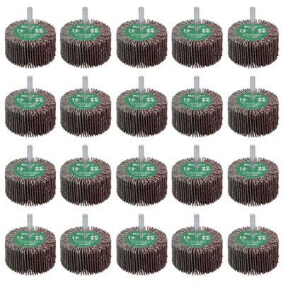 AB Tools 40 Grit 60mm Flap Wheel Disc Abrasive Sanding Pads For Drills 6mm Shank 20Pc from B&Q