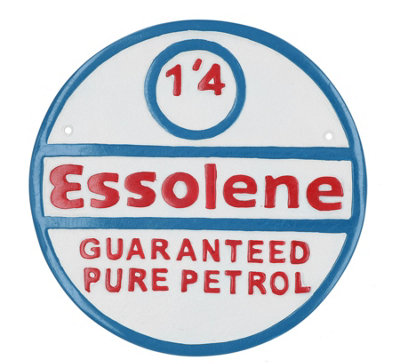 AB Tools Esso Aluminium Sign Plaque Door Wall Garage Petrol Oil Workshop Garage Auto from B&Q