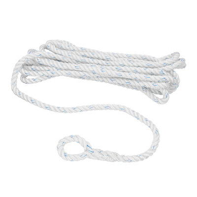 AB Tools Single Spliced Polyester Mooring Line 16mm X 10M Boat Dock Line Rope Warp from B&Q