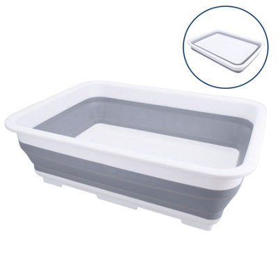 AB Tools Collapsible Washing Up Basin Pop Up Bowl For Camping Caravan 7 Litre Capacity from B&Q