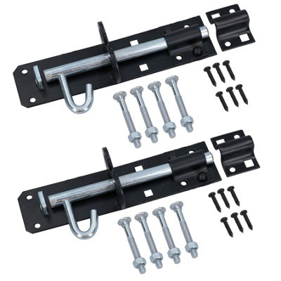 AB Tools 150mm Brenton Slip Bolt Padbolt Slide Latch Lock Catch Sheds Gates 2Pk from B&Q