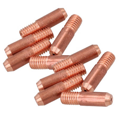Ab Tools 0.8Mm Mini Contact Tips 10Pk Hobby Welding Torch Welder Mig Gas M5 Thread