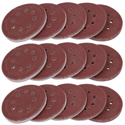 B&Q -  125mm Mixed Grit Hook And Loop Sanding Abrasive Discs Mixed Grit 150 Pack
