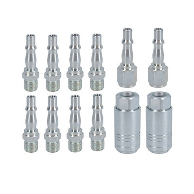 AB Tools Air Line Hose Compressor Fitting Connector Quick Release Set Female 1/4" Bsp from B&Q