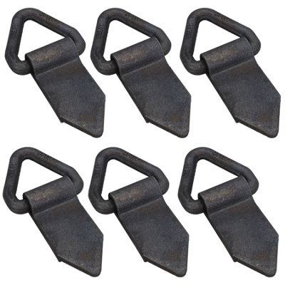 AB Tools Self Coloured Fold Over Tie Down Lashing Eye Rings Anchor Point Fastener 6Pk from B&Q