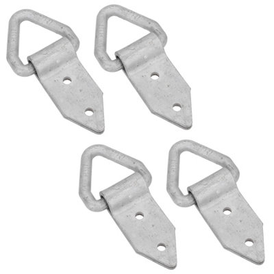 AB Tools Galvanised Fold Over Tie Down Lashing Eye Rings Anchor Point Fastener 6Pk from B&Q