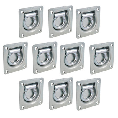 AB Tools Recessed Flush Fit Tie Downs Cargo Lashing Eye Rings Anchor Trailers Trucks 10Pk from B&Q