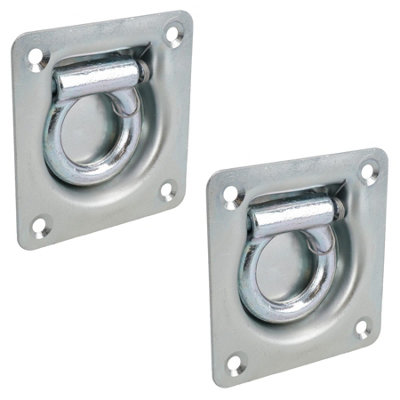 AB Tools Recessed Flush Fit Tie Downs Cargo Lashing Eye Rings Anchor Trailers Trucks 2Pk from B&Q