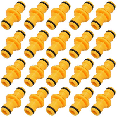 AB Tools 2 Way Male Straight Garden Hose Water Pipe Connector Fast Joiner Coupler 20Pc from B&Q