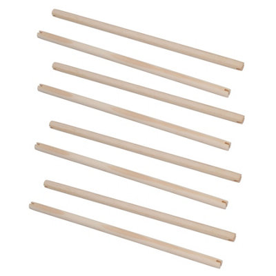AB Tools 8Pk Wooden Bird Perch Canary Budgie Cockatiel Parrot Bird Cage Accessories 12" from B&Q