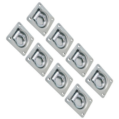 AB Tools Recessed Tie Down / Lashing Eye / Ring / Anchor Pack Of 8 Tr082 from B&Q