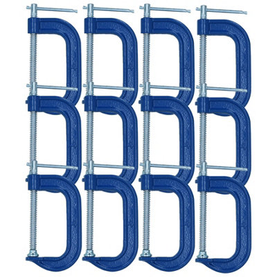 AB Tools 4" G Clamp Fastener Holder Support Vice Clamping For Welding Fabrication 12Pc from B&Q