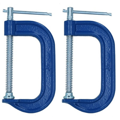 AB Tools 4" G Clamp Fastener Holder Support Vice Clamping For Welding Fabrication 2Pc from B&Q