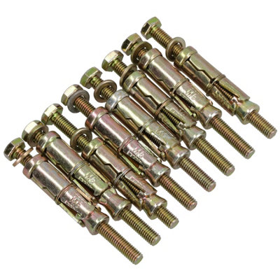 AB Tools M6 6mm X 75mm Expansion Rawl Bolt For Masonry Sleeve Anchors Fastener 8Pk from B&Q