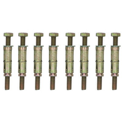 AB Tools M10 10mm X 100mm Expansion Rawl Bolt For Masonry Sleeve Anchors Fastener 8Pk from B&Q