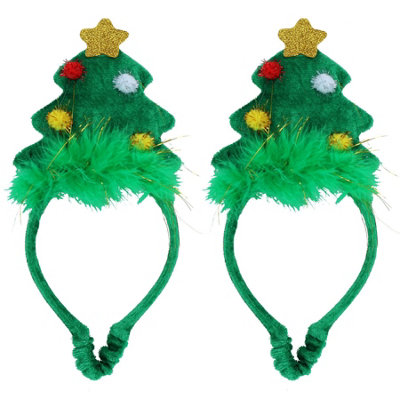 AB Tools 2Pk Dog Humorous Novelty Festive Christmas Tree Headband Medium from B&Q