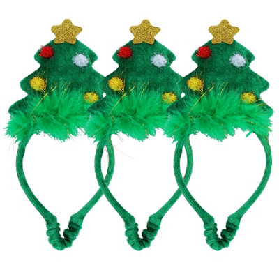 AB Tools 3Pk Dog Humorous Novelty Festive Christmas Tree Headband Medium from B&Q