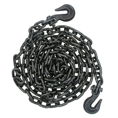 AB Tools 4 Metre Tow Towing Recovery Chain 2 Grab Hooks With 2450Kg Working Load from B&Q