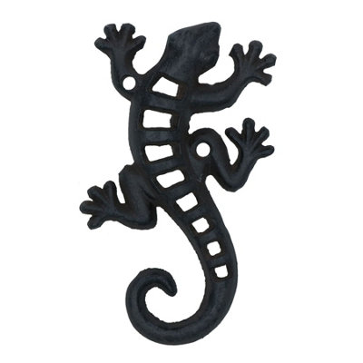 AB Tools Lizard Gecko Garden Wall Door Shed Sculpture Statue Metal Decoration House from B&Q