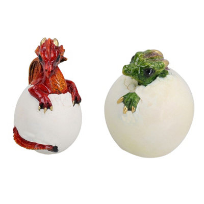 AB Tools Baby Dragon Egg Hatching Resin Fantasy Sculpture Statue Ornament Figurine from B&Q