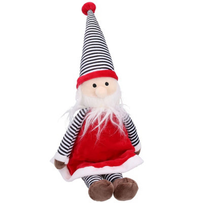 Ab Tools Dog Gift Christmas Festive Jolly Santa Soft Squeaky Plush Toy Present