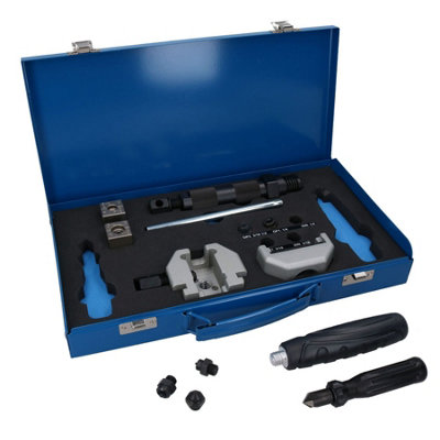 AB Tools Hydraulic Brake Pipe Flaring Tool In-Situ Sae Din 3/16 + 1/4 Flares Steel Pipe from B&Q