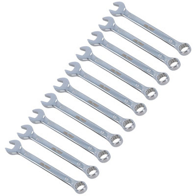 AB Tools 13mm Metric Combination Spanner Wrench Ring Open Ended 170mm Long 10Pk