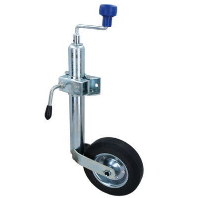 AB Tools 48mm Jockey Wheel Trailers Caravans 200mm Steel Centred Wheel + Split Clamp from B&Q