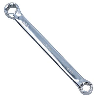 AB Tools E16 X E22  Short Torx E Female Spanner Wrench Star Double Ended Box from B&Q