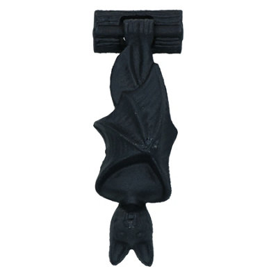 AB Tools Bat Door Knocker Bell Ringer Cast Iron Garden Shed House Cast Iron Gothic Shop from B&Q