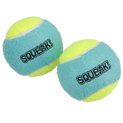 Ab Tools 2Pk Squeaky Tennis Balls Puppy Dog Chuck Fetch Play Time- 8Cm Large