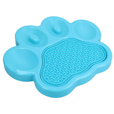 B&Q -  Blue Paw Interactive Dog Slow Feeder & Lick Mat Dog Food Accessories