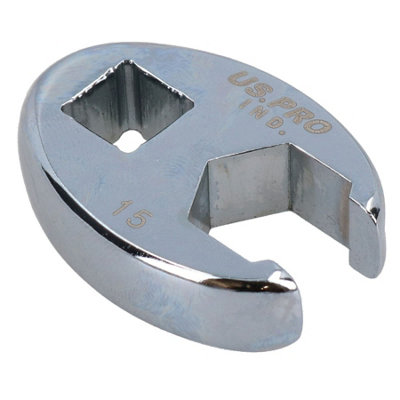 B&Q -  15mm Crowfoot Wrench 3/8" Drive Crows Feet Spanner For Torque Wrenches