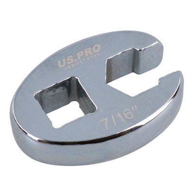 B&Q -  7/16 Imperial Crowfoot Wrench 3/8" Drive Crows Feet Spanner For Torque Wrenches