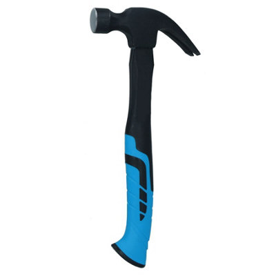AB Tools 20Oz Curved Claw Hammer With Fibreglass Handle Nail Screw Remover Removal from B&Q