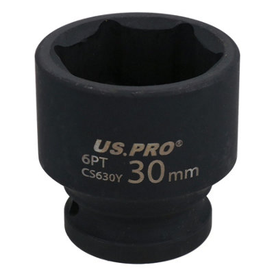 Ab Tools 30Mm Metric Shallow Impact Impacted European Style Socket 1/2" Drive 6 Sided