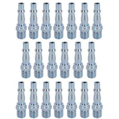 AB Tools 1/4" Bsp Male Air Line Hose Fitting Connectors For Compressor Quick Release 20Pk from B&Q